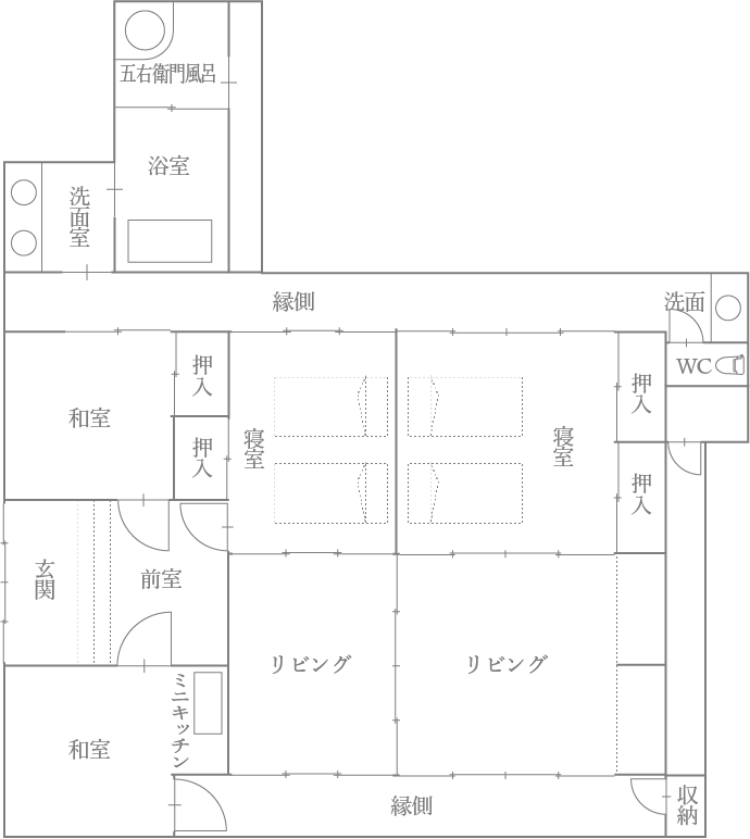 加藤邸1F 間取り