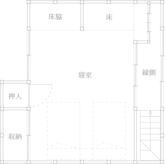 濱古屋離れ3F 間取り
