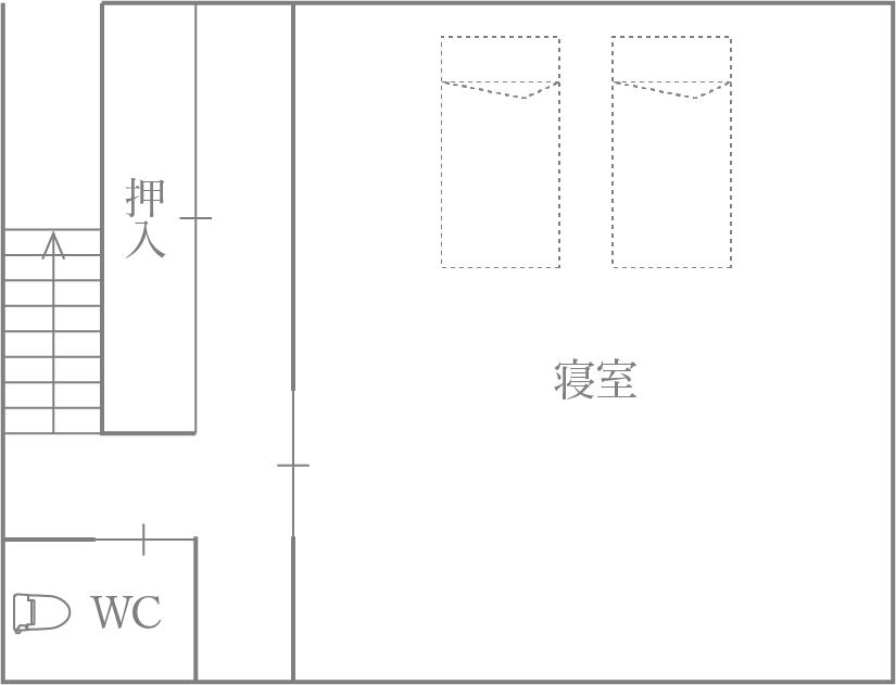 鏡田蔵2F  間取り