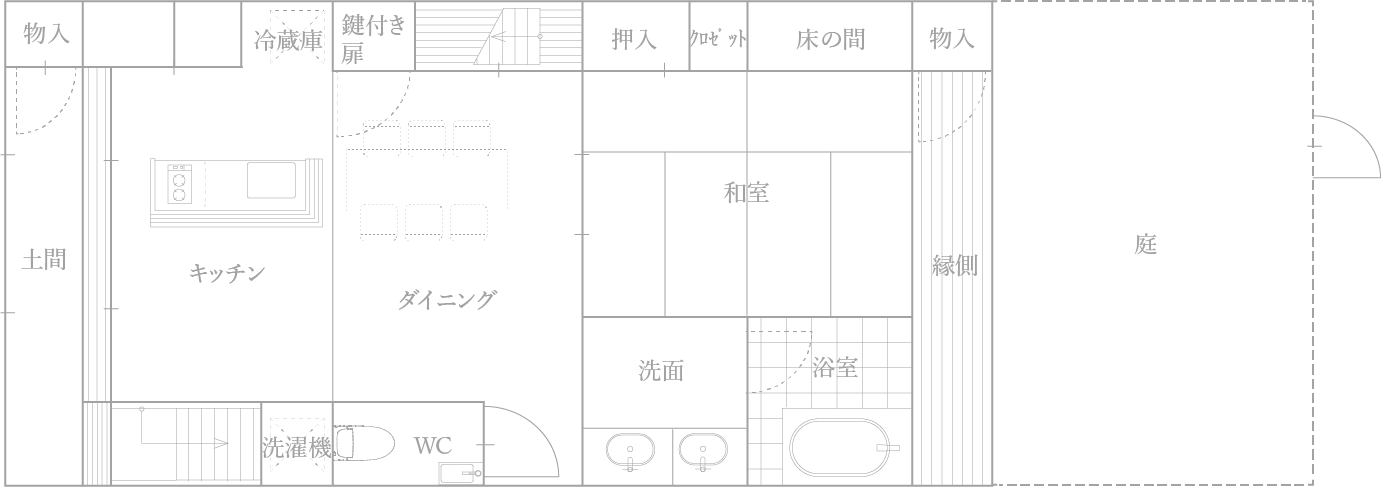こびき 1F 間取り