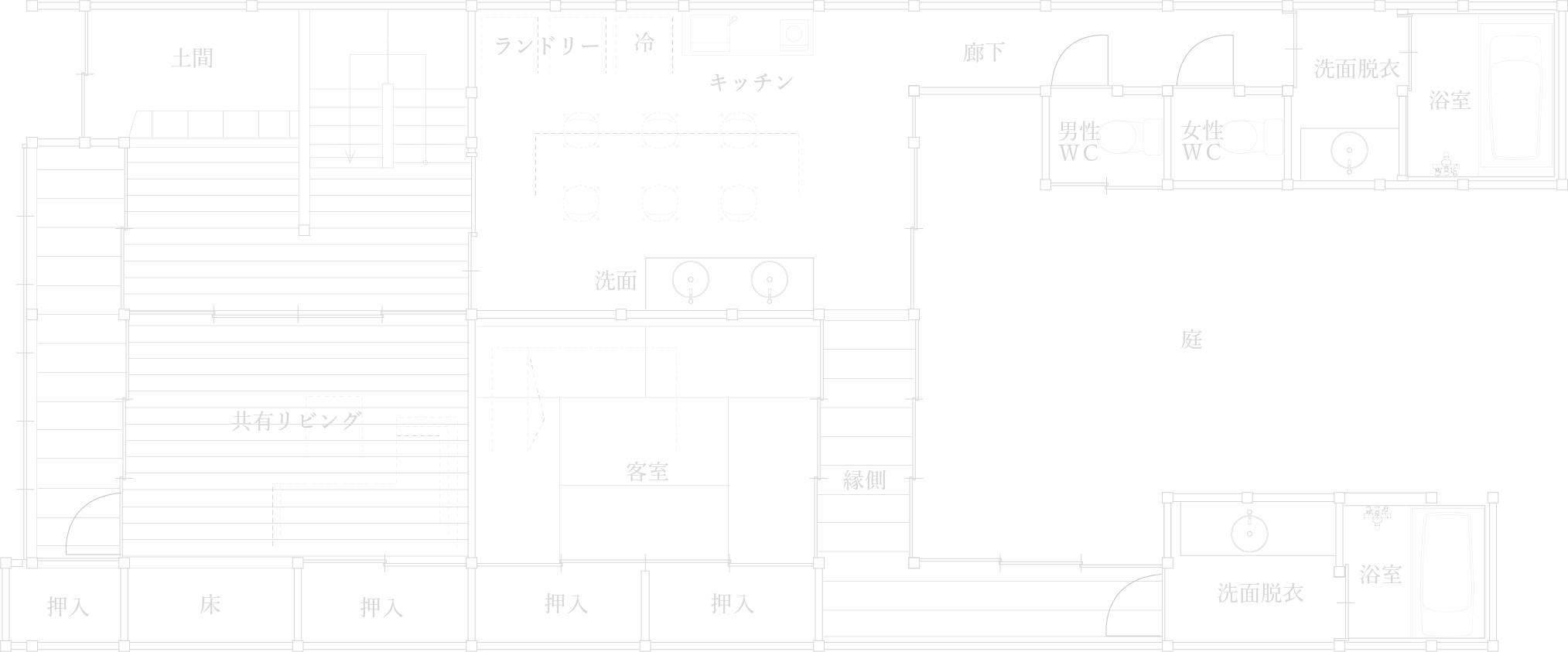 どうだんつつじ 1F 間取り