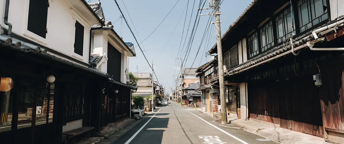 八女福島 町並み